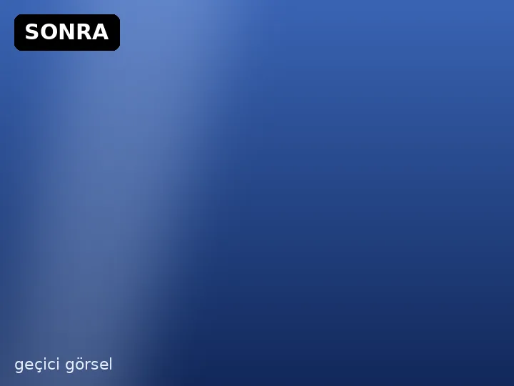 Uygulama sonrası